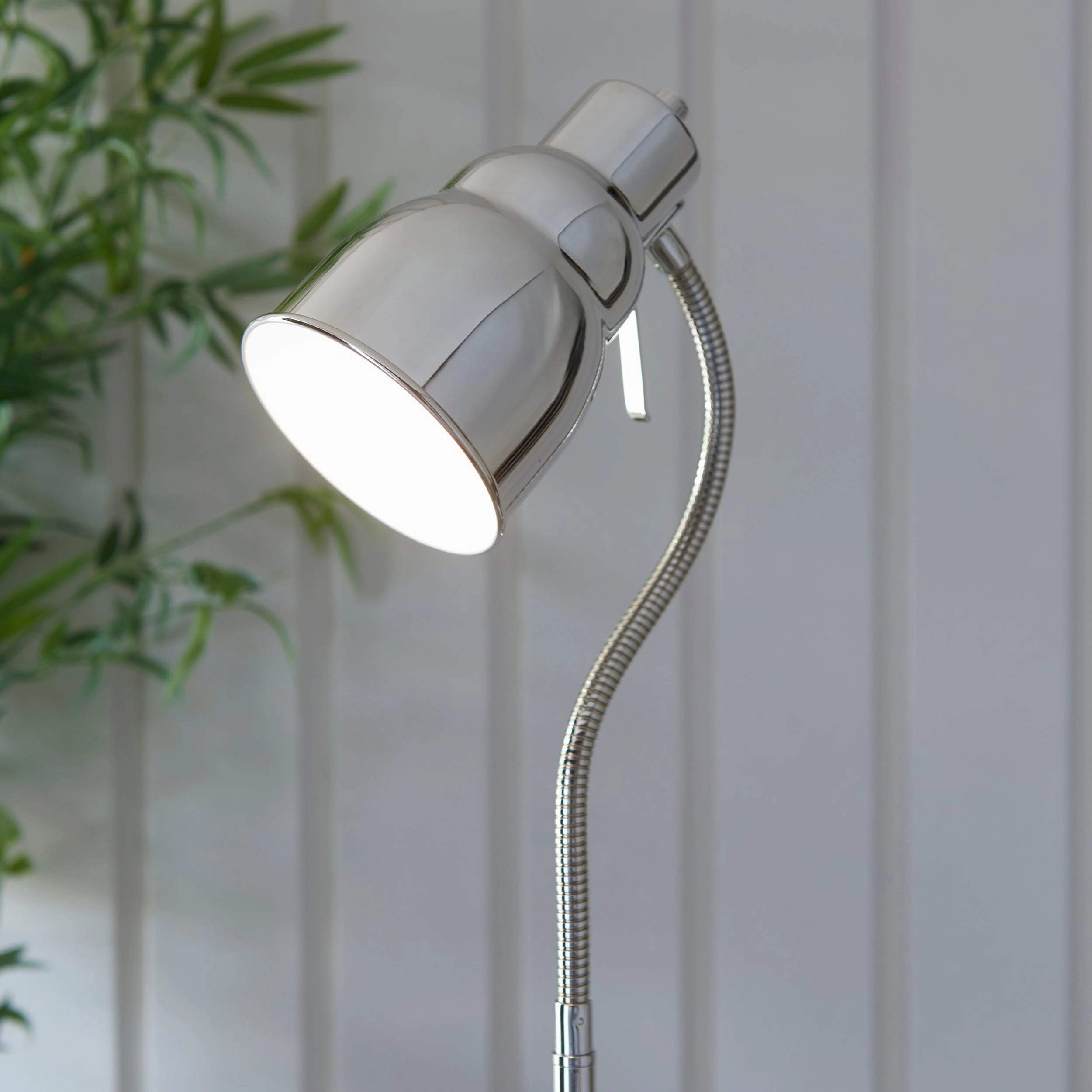 Classic Flexi Nickel Reader Floor Lamp