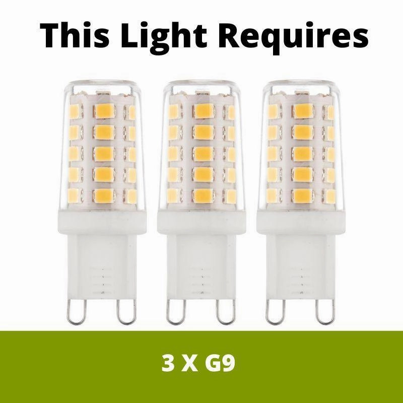 Clef 3 Light Bar Chrome & White Glass Ceiling Semi-Flush