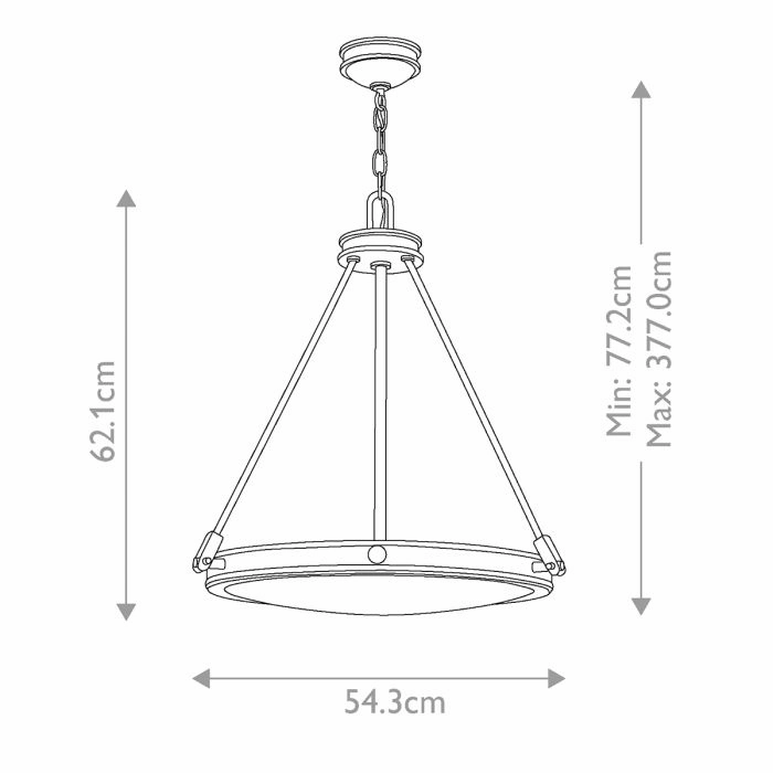 Collier 4 Light Black Pendant Light