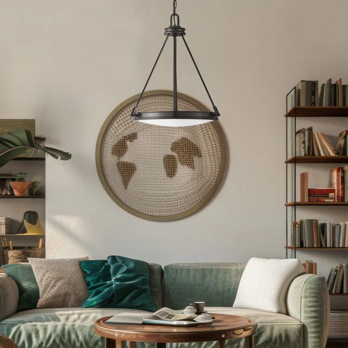 Collier 4 Light Black Pendant Light