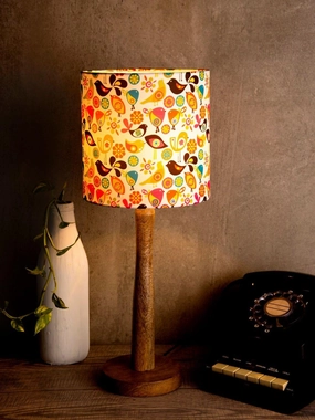 Colorful Birds Wooden Lamp decorative ceiling fixture