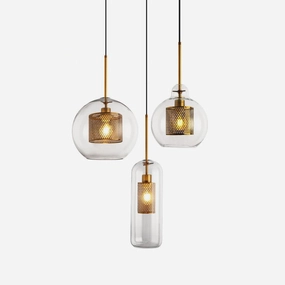 Combined Chiswick Glass Pendant Light contemporary ceiling lighting