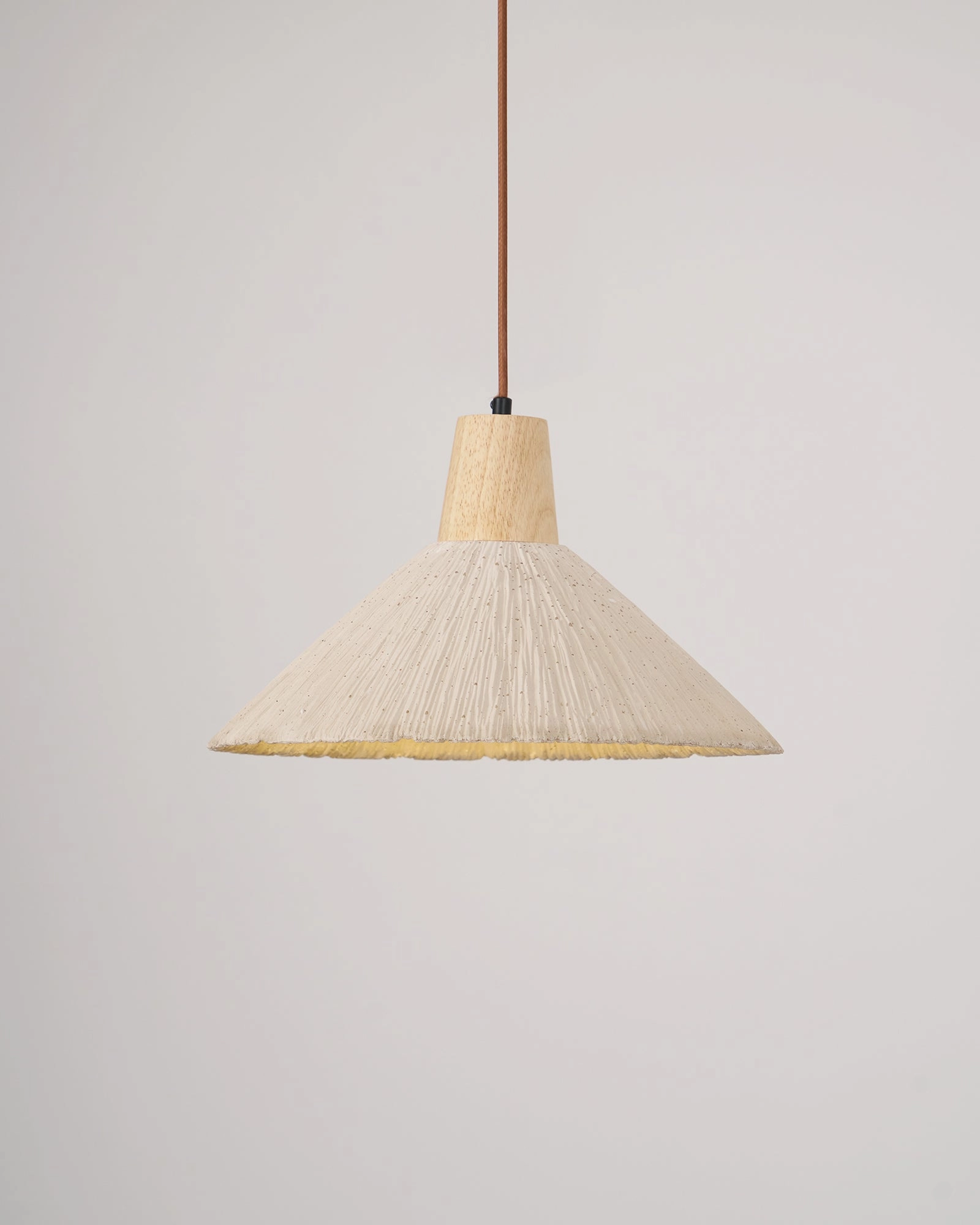 Concrete Pleated Pendant Lamp