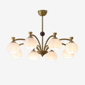 Corinne Arc Chandelier minimalist reading light