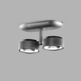 Cosmo C2 Loftlampe Titanium - Light-Point tall arc lamp for living room