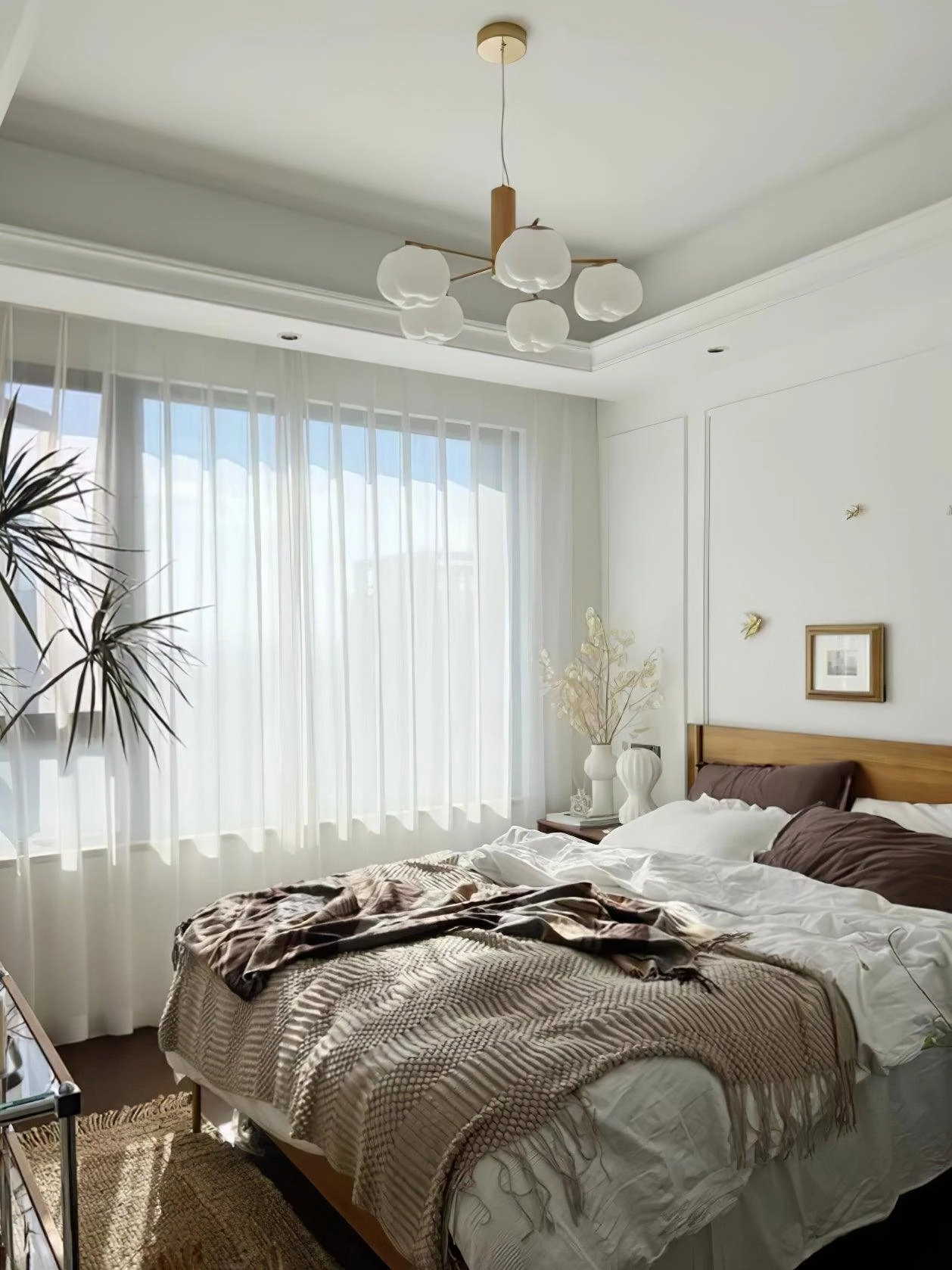 Cotton Balls Chandelier