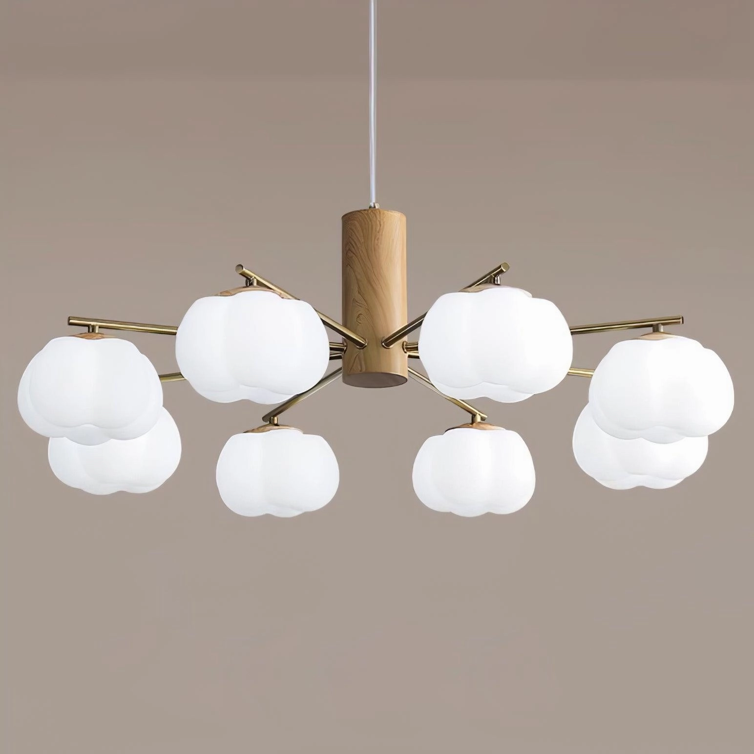 Cotton Balls Chandelier