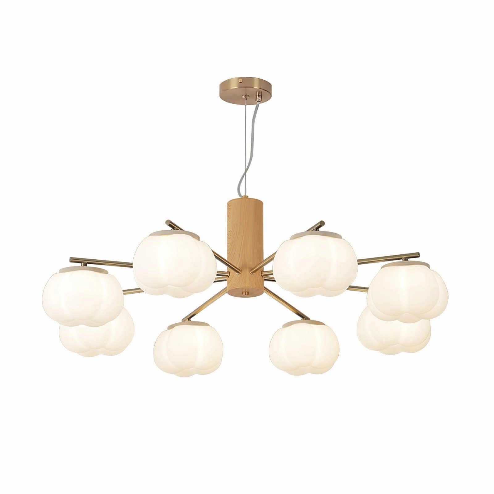 Cotton Balls Chandelier