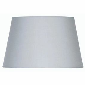 Cotton Drum Soft Grey Rolled Edge Lamp Shade - Oaks Lighting decorative indoor light