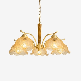 Crack Flower Chandelier minimalist reading light