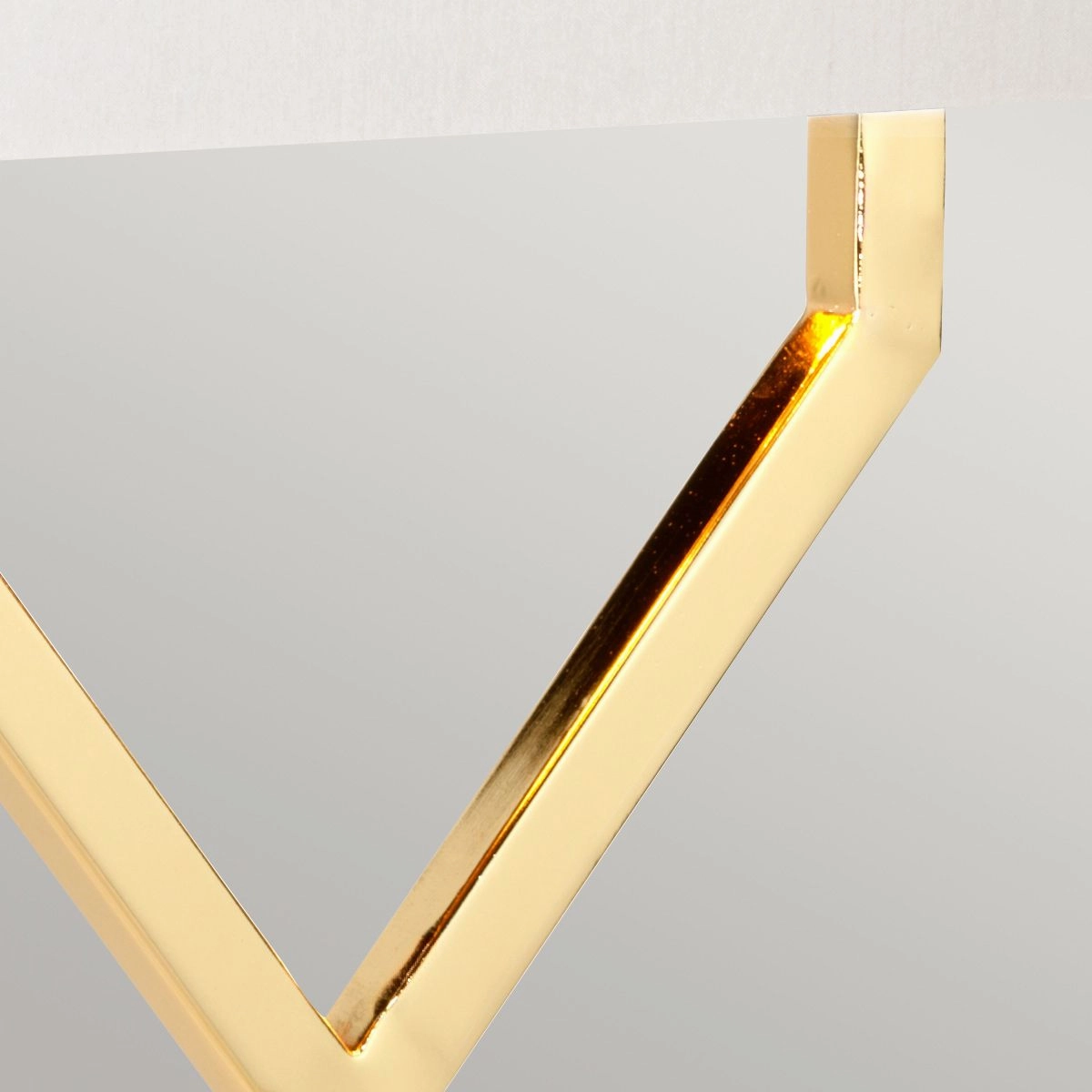Cross Gold Modern Table Lamp - Ivory shade