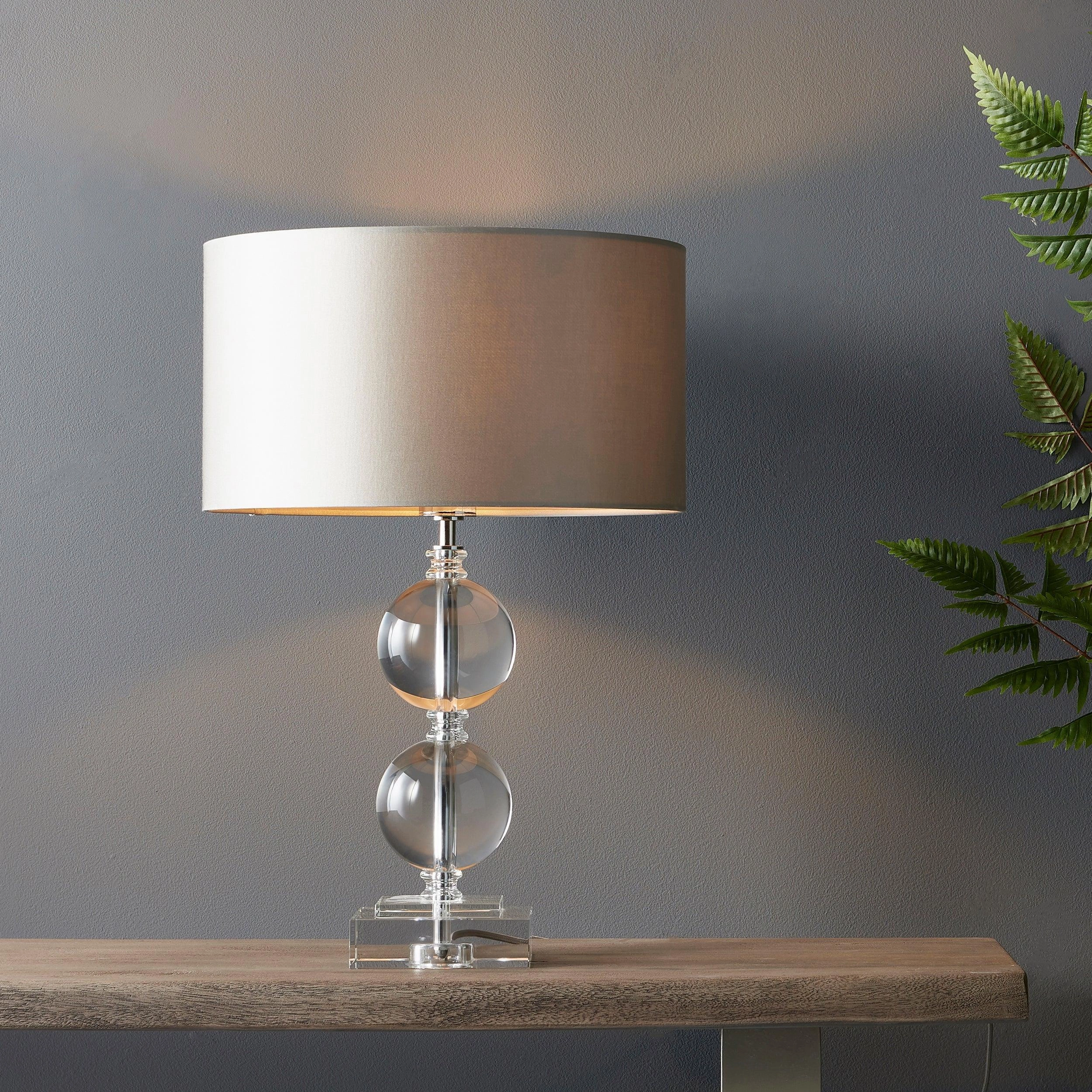 Crylan Crystal Glass Table Lamp - Base Only