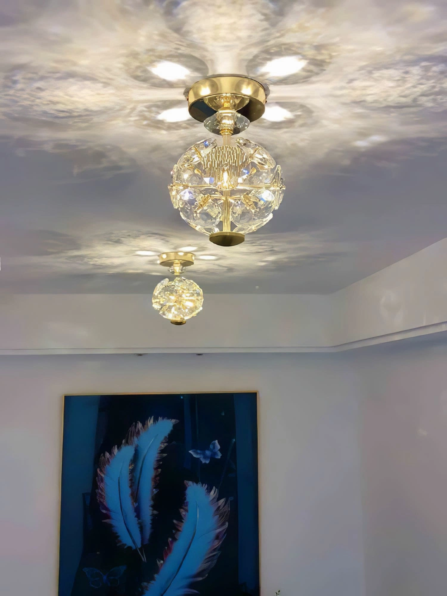Crystal Ball Ceiling Lamp