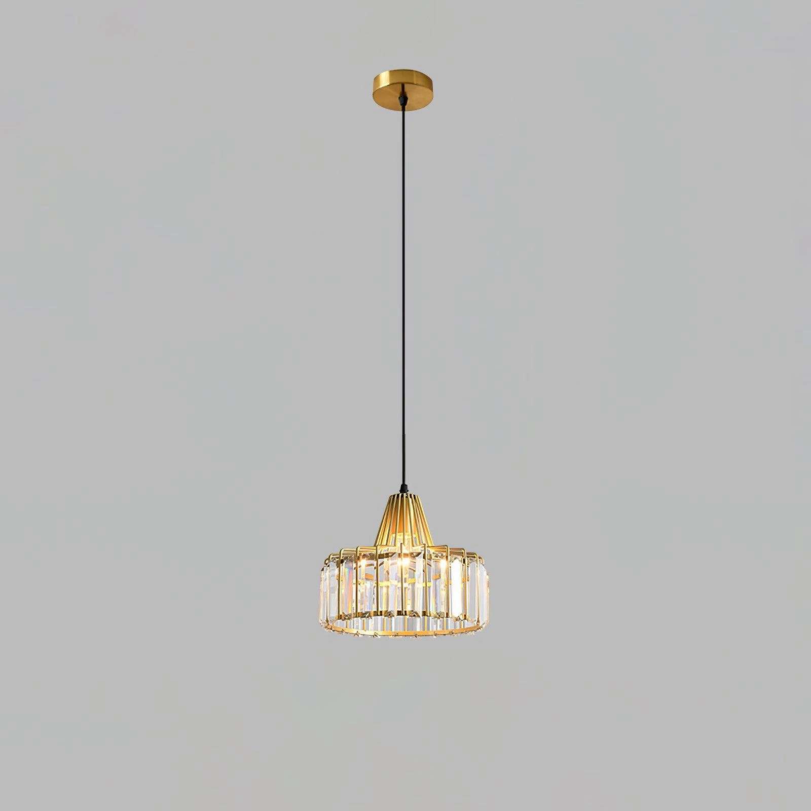 Crystal Drum Pendant Lamp
