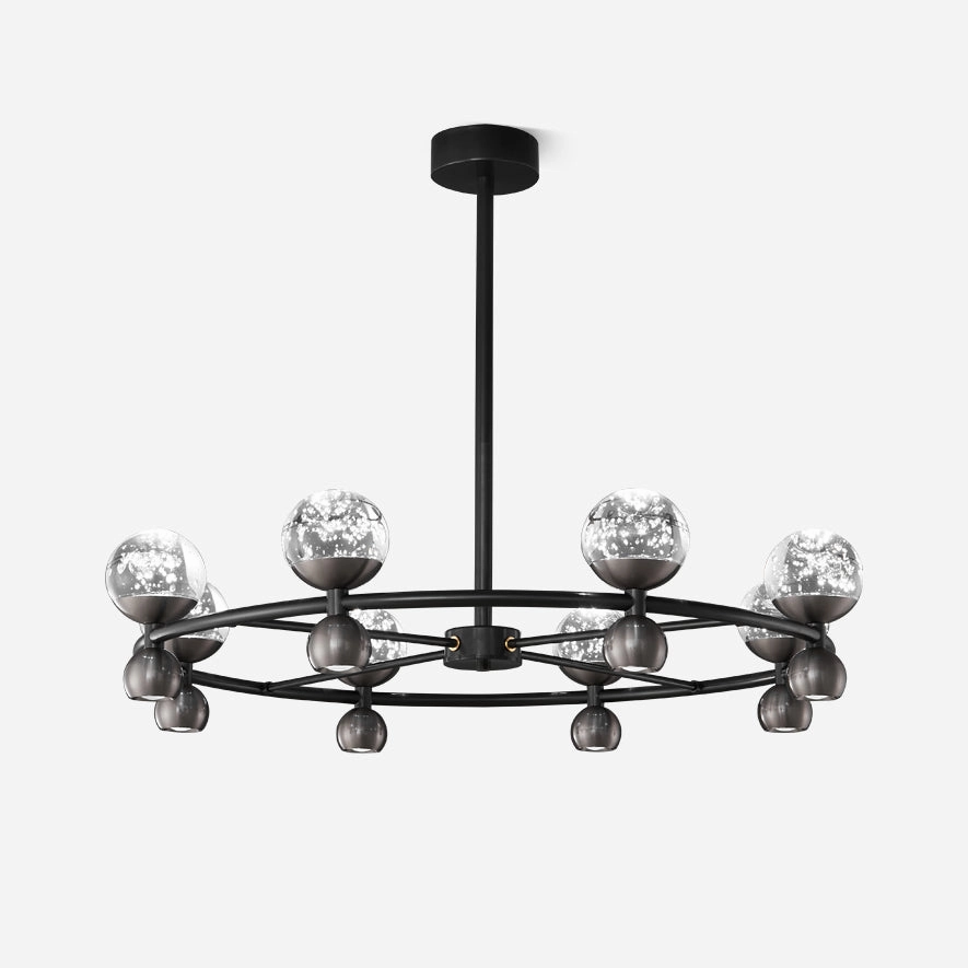 Crystal Nebula Chandelier minimalist reading light
