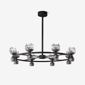 Crystal Nebula Chandelier minimalist reading light
