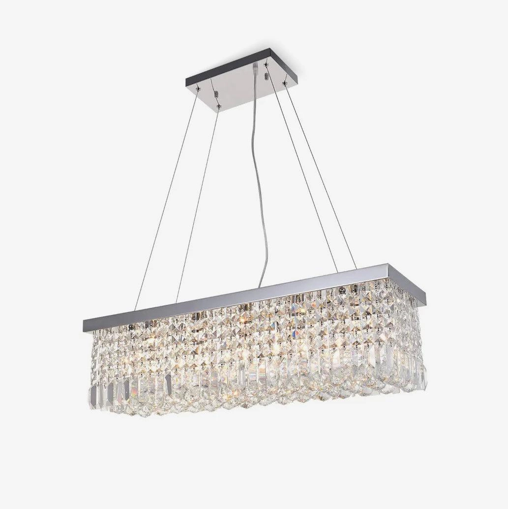 Crystal Raindrop Chandelier minimalist reading light