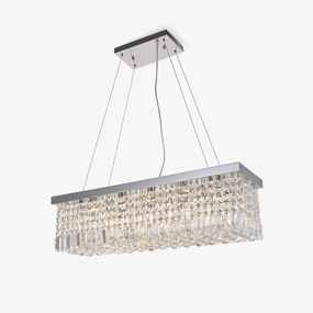 Crystal Raindrop Chandelier minimalist reading light