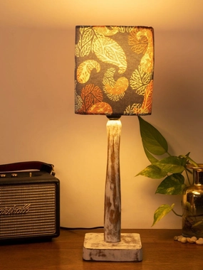 Curve Distress white Lamp with Colorful Ambee shade decorative ceiling fixture