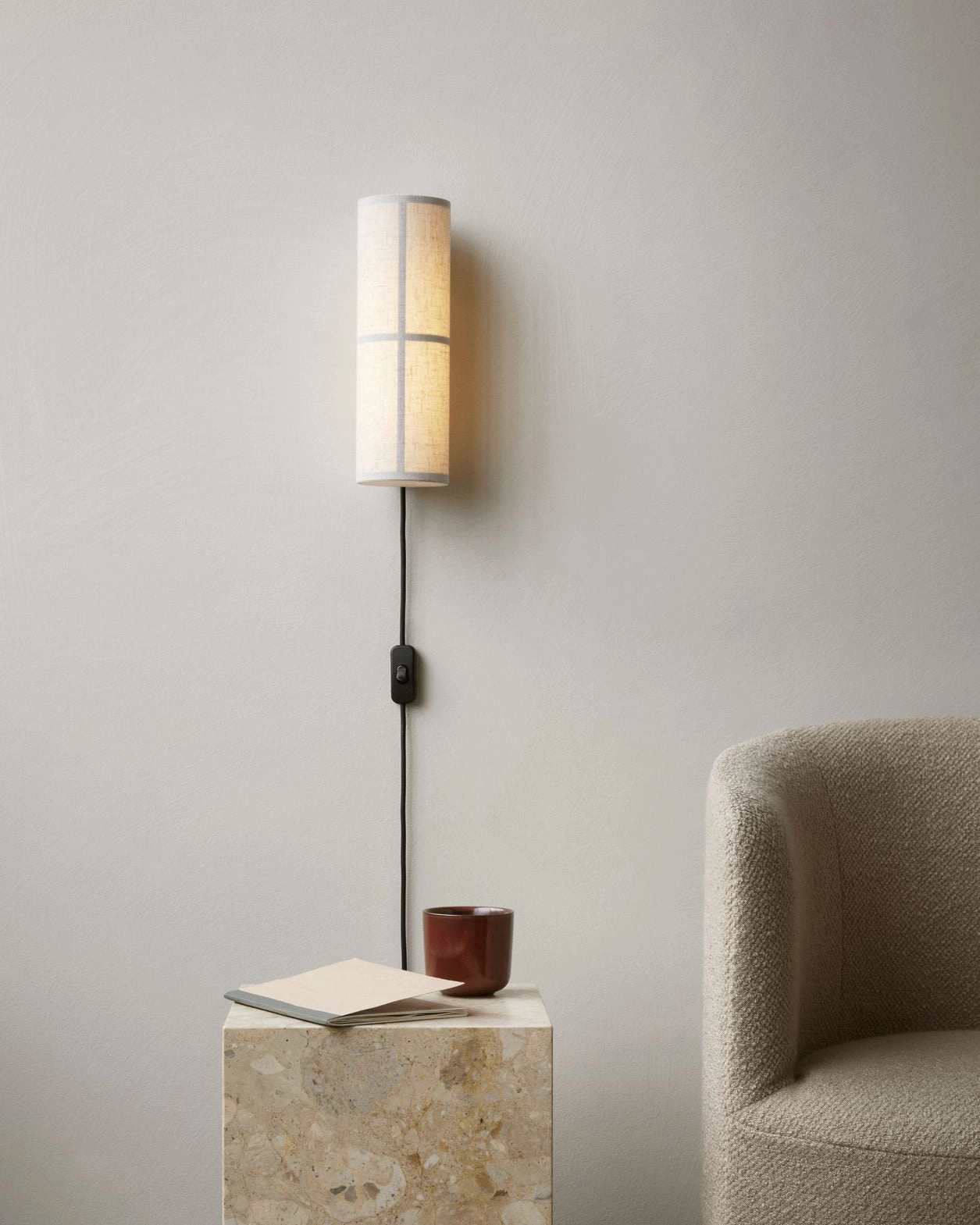 Cylinder Fabric Wall Lamp