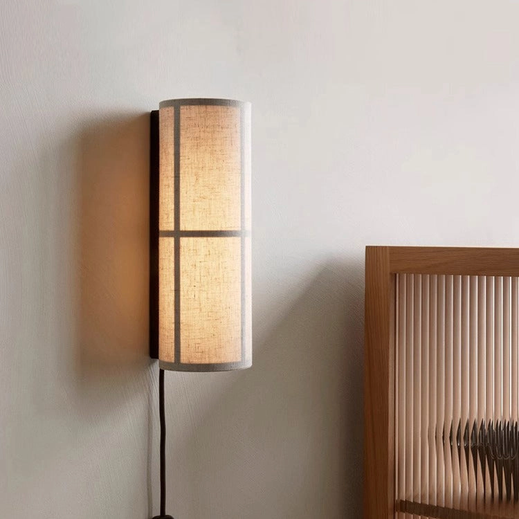 Cylinder Fabric Wall Lamp