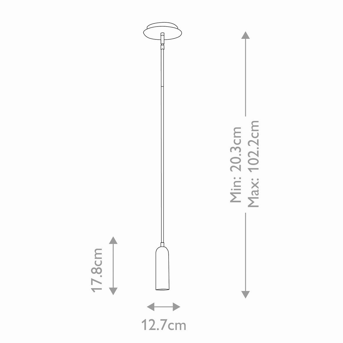Dax Black LED Mini Pendant