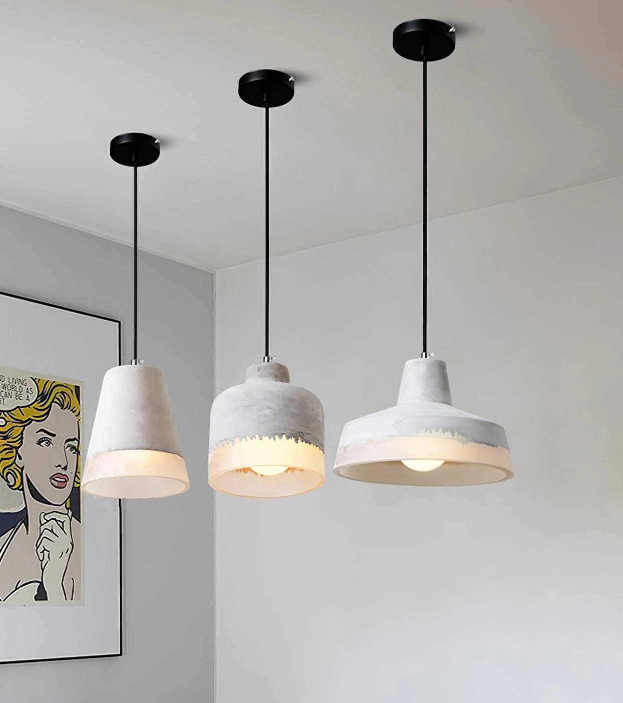 Delia Cement Pendant Light