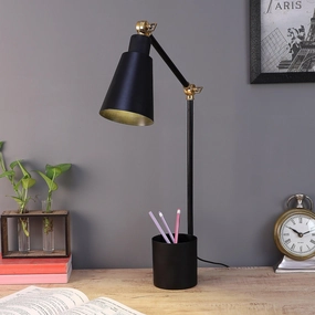 Designer Black Study Lamp With Metal Base By SS Lightings decorative ceiling fixture