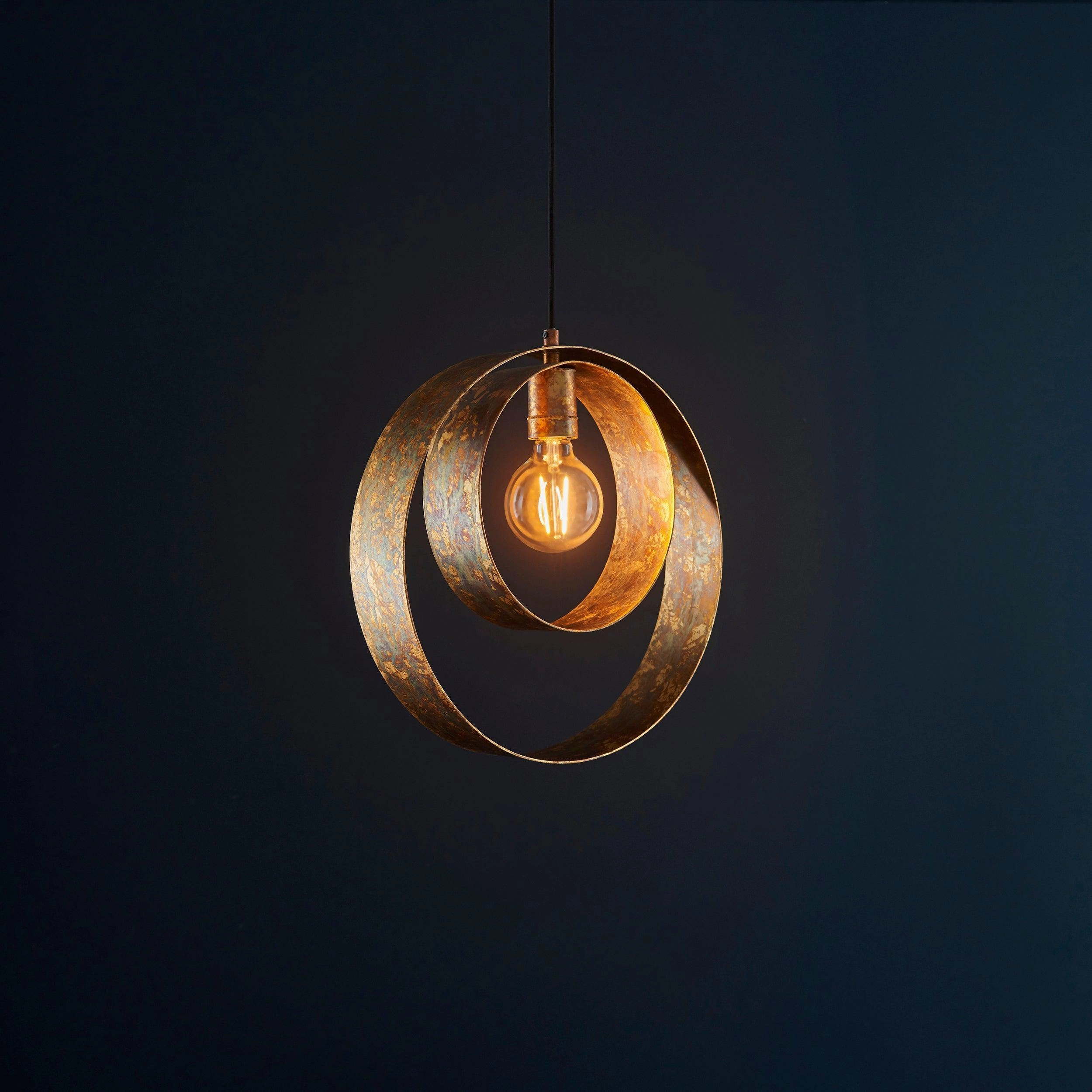 Devon Gold Patina & Bronze Ceiling Pendant Light