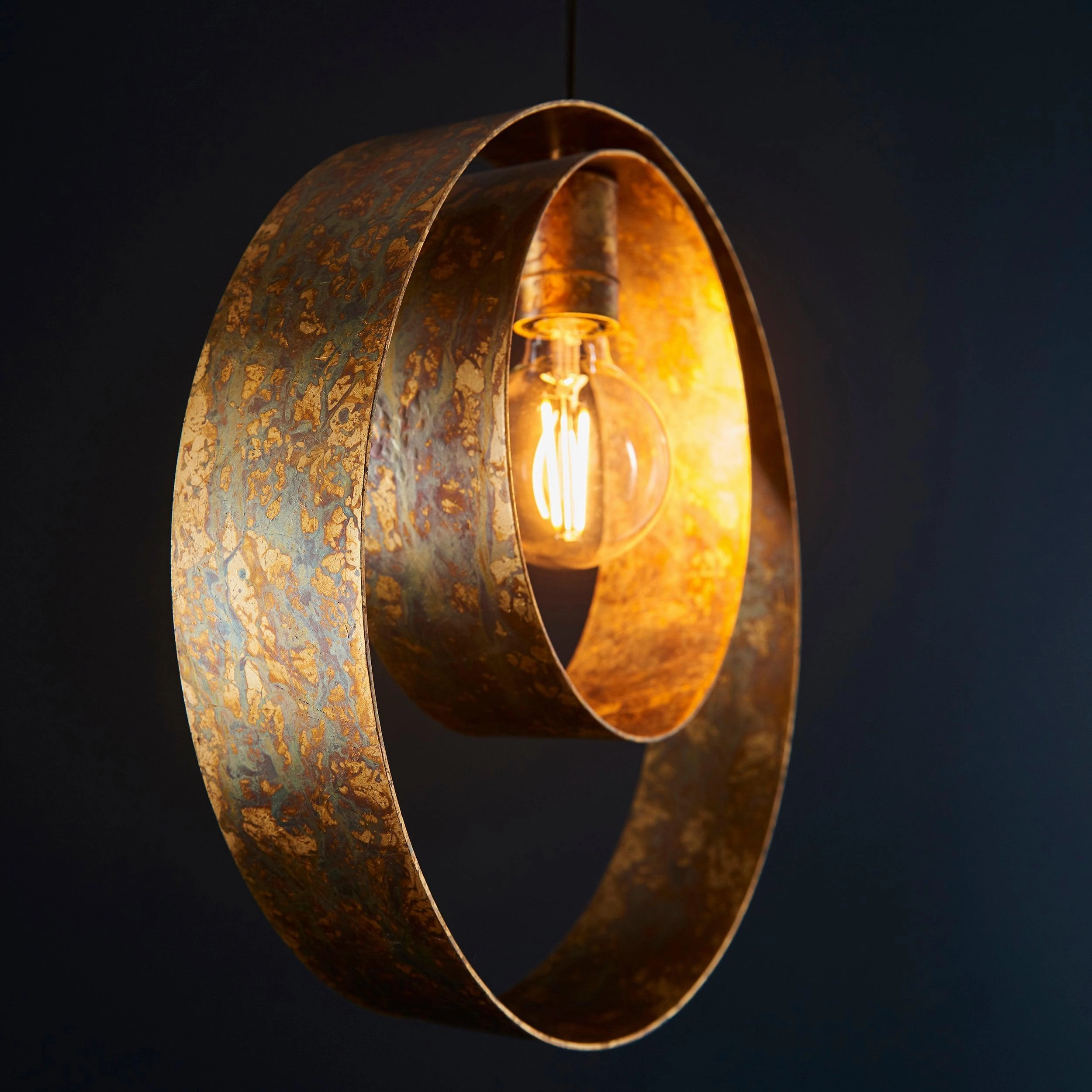 Devon Gold Patina & Bronze Ceiling Pendant Light