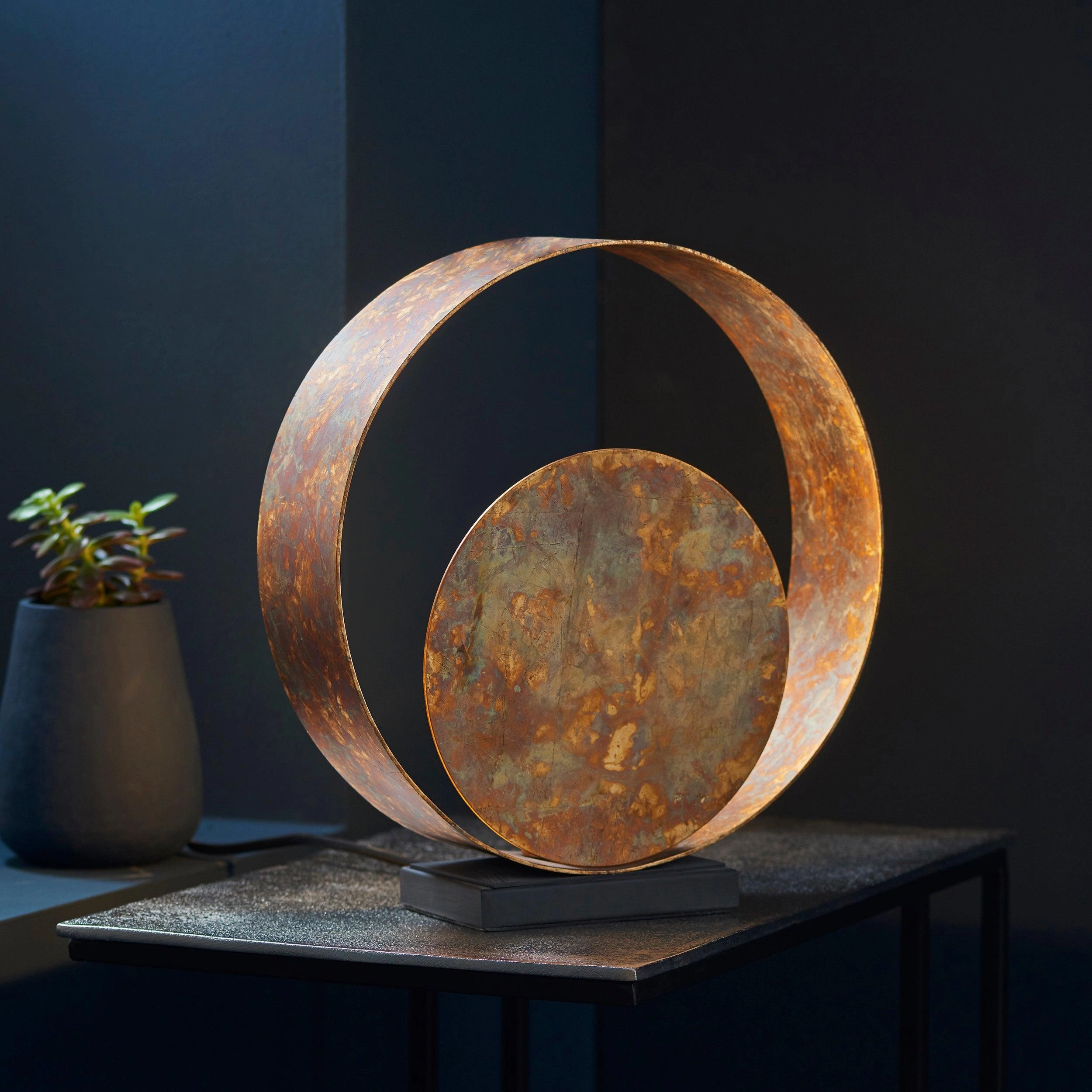 Devon Gold Patina & Bronze Table Lamp
