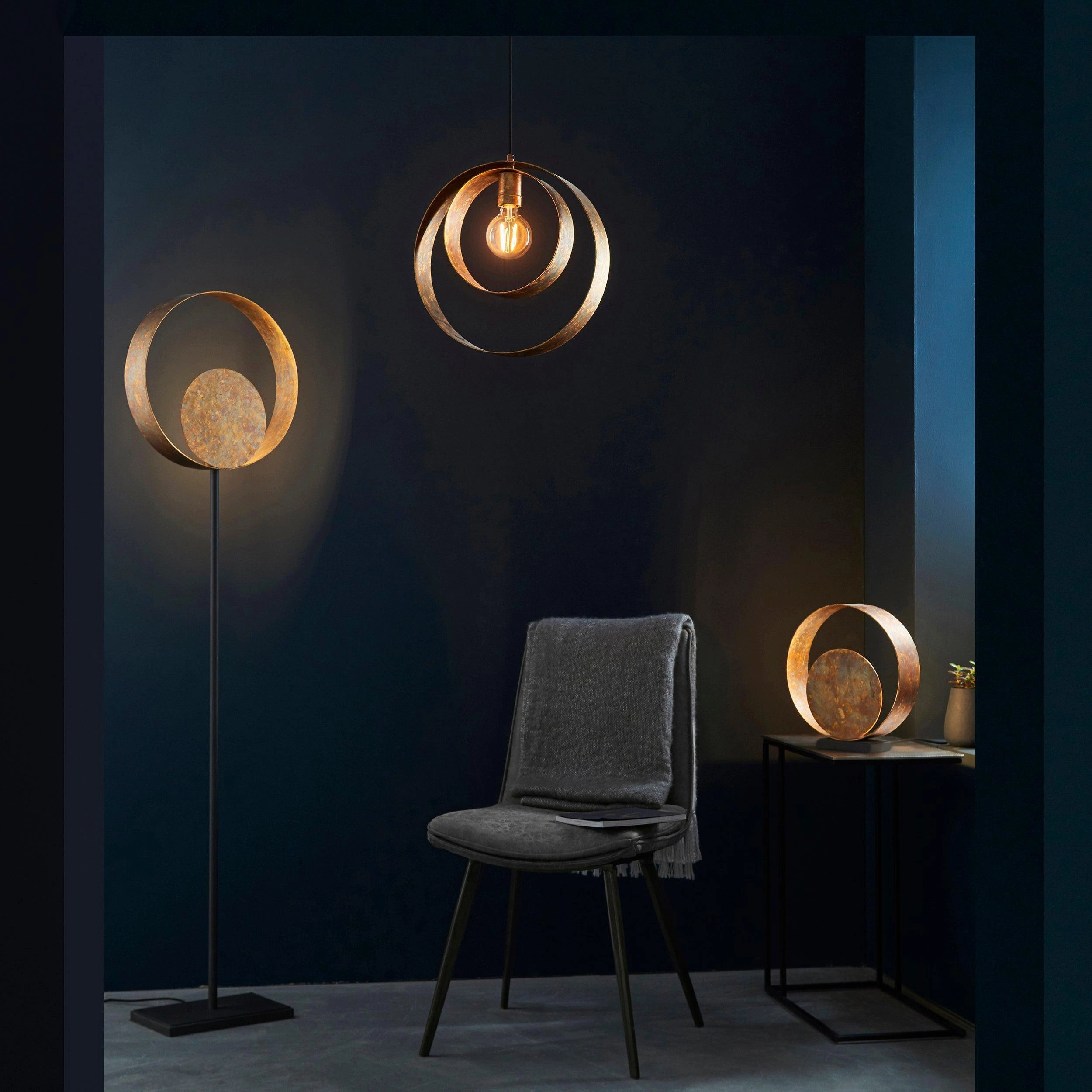 Devon Gold Patina & Bronze Table Lamp