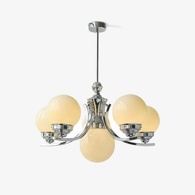 Dewdrop Globe Chandelier minimalist reading light