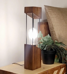 Diagon Wood and Metal Table Lamp (BULB NOT INCLUDED) decorative ceiling fixture