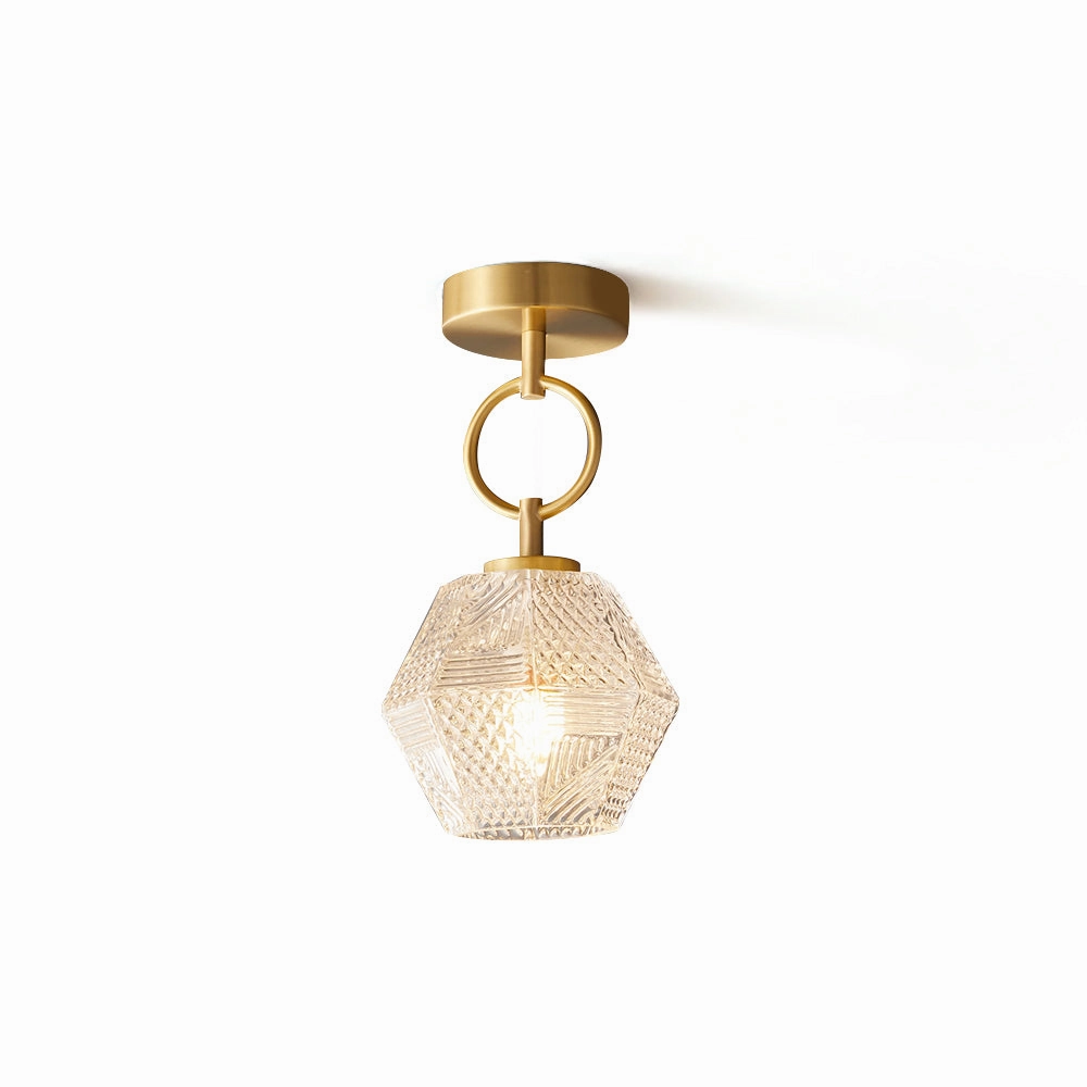Diamond Cut Art Deco Ceiling Light recessed ceiling spot lamp