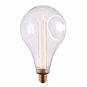 Dimple E27 Clear Globe 2.5w Fillament LED Light Bulb - 148mm contemporary ceiling fixture
