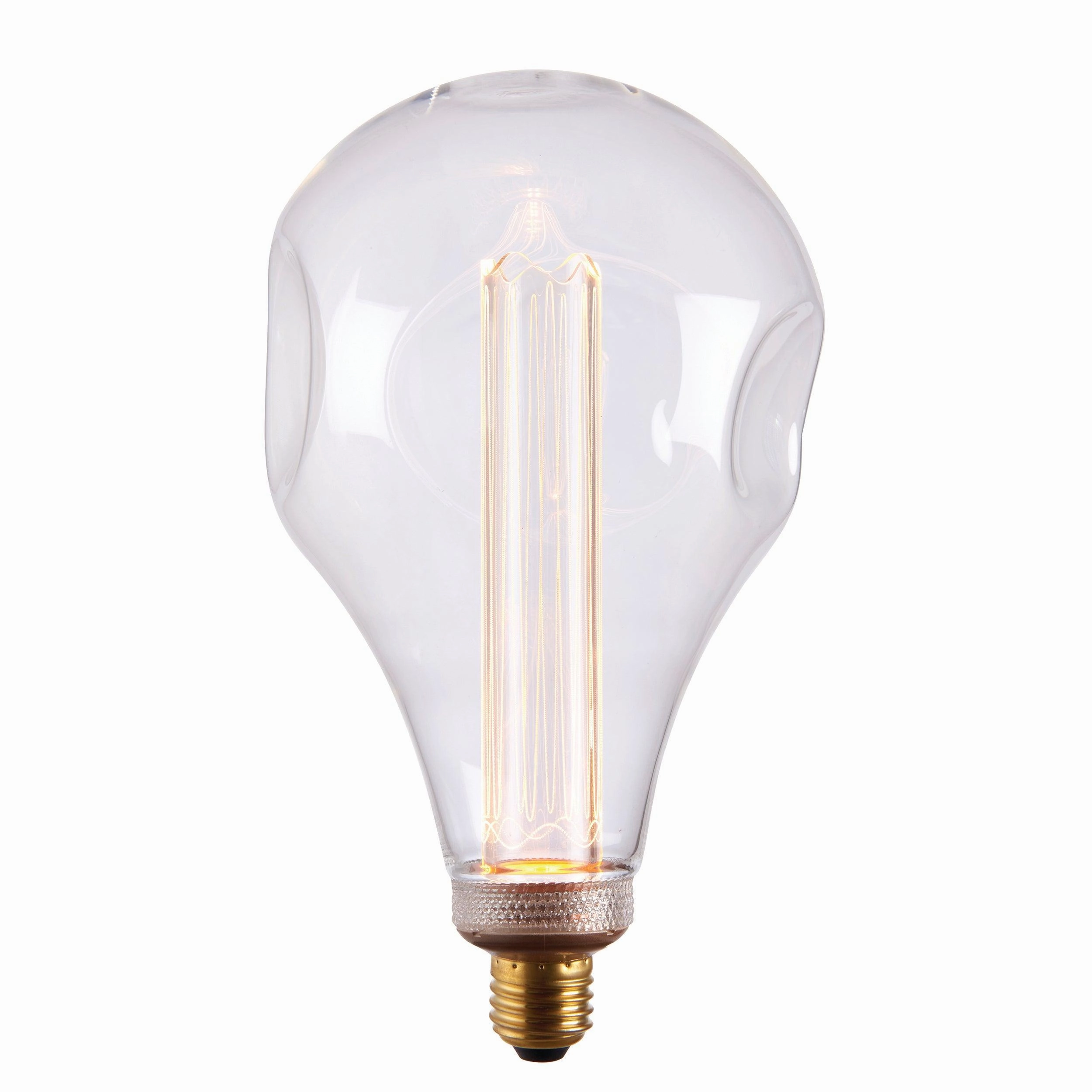 Dimple E27 Clear Globe 2.5w Fillament LED Light Bulb - 148mm