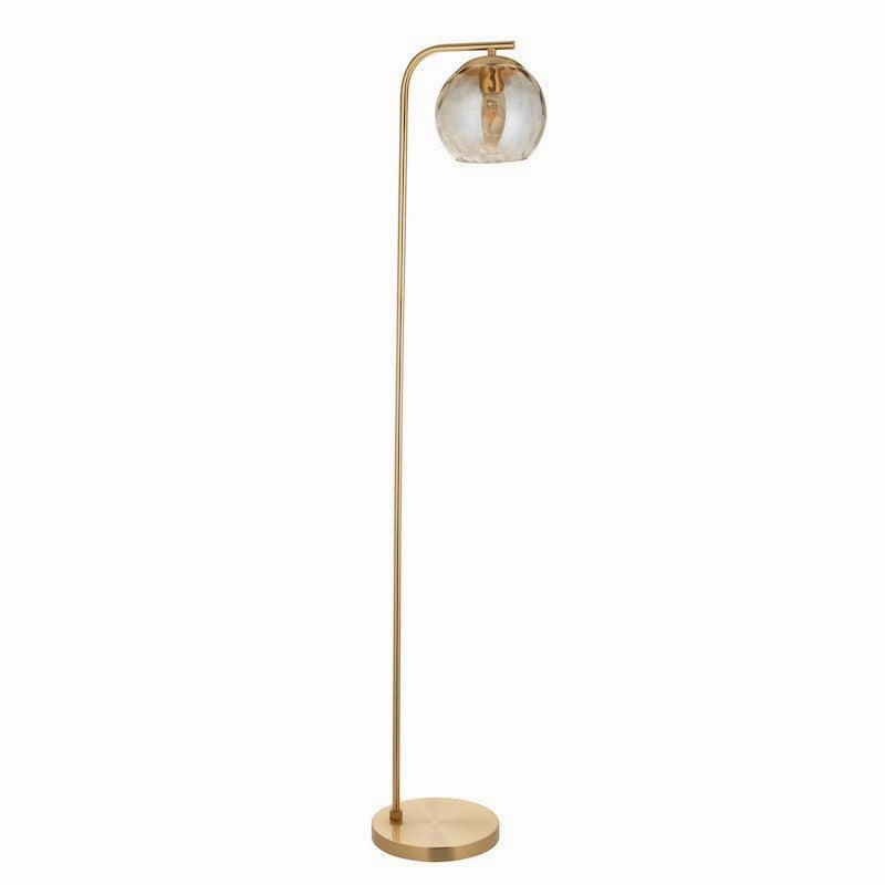 Dimple Modern Brass Floor Lamp - Open Box