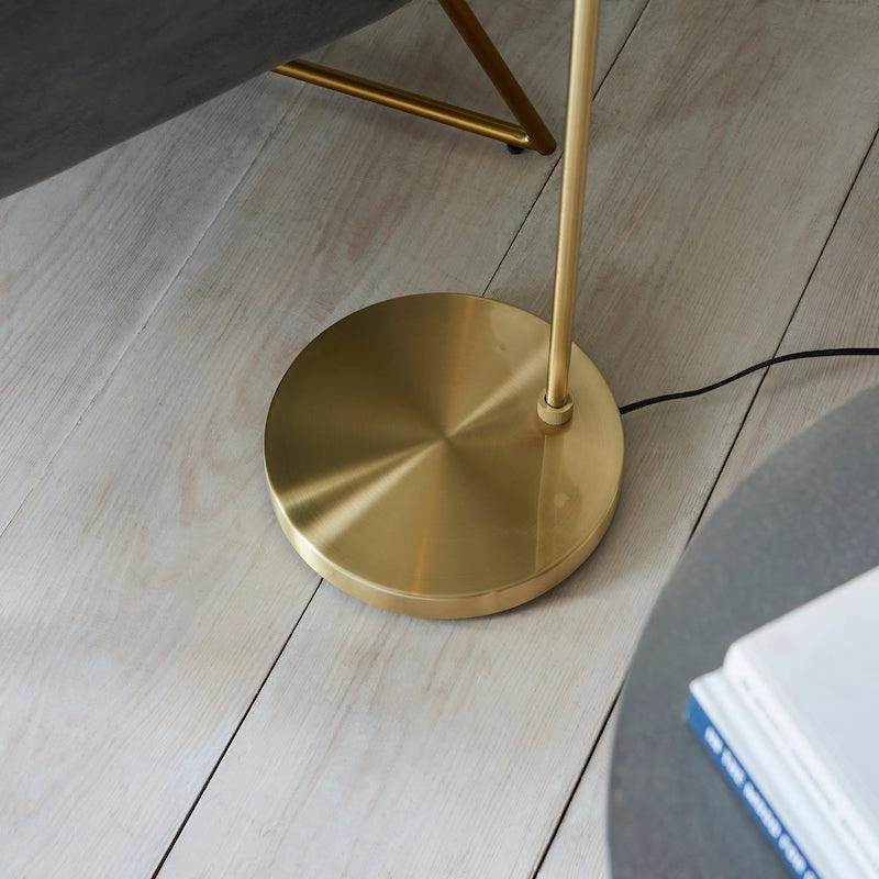 Dimple Modern Brass Floor Lamp - Open Box