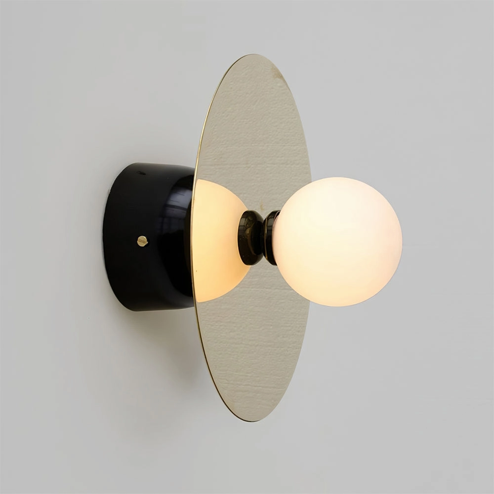 Disc And Sphere Wall Lamp