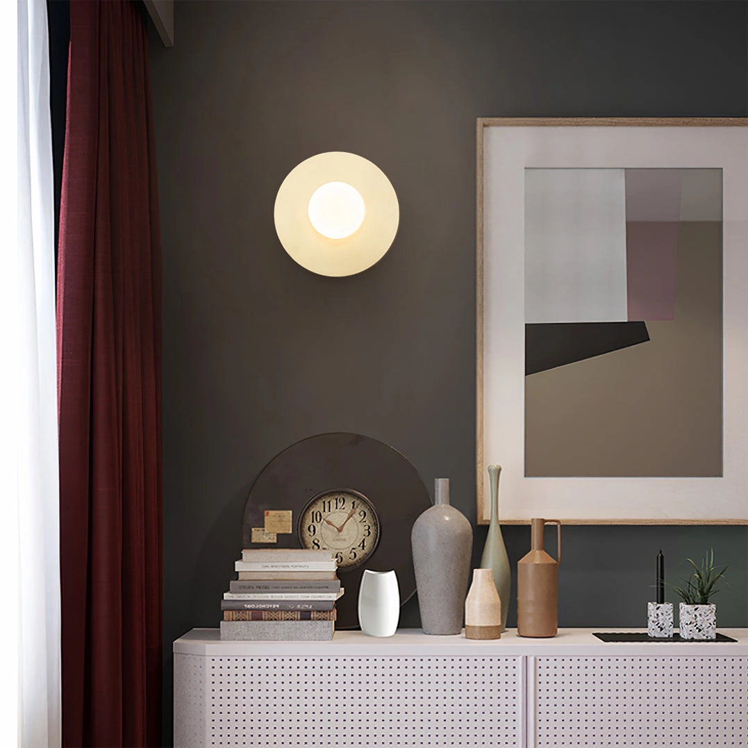 Disc And Sphere Wall Lamp