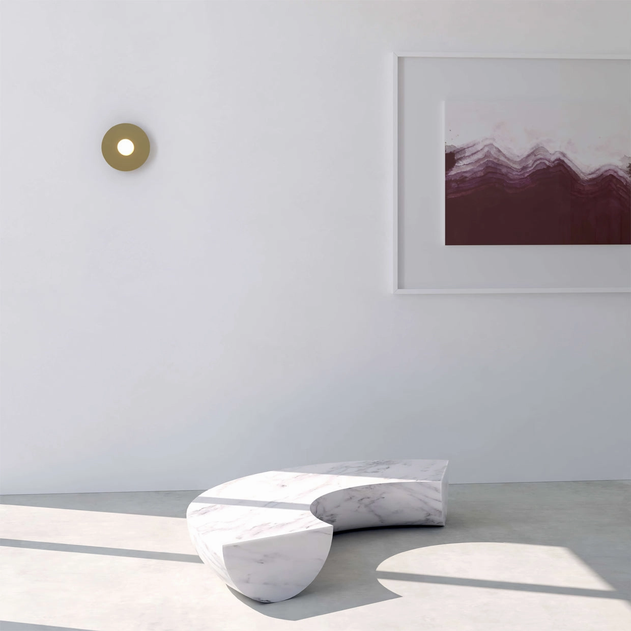 Disc And Sphere Wall Lamp
