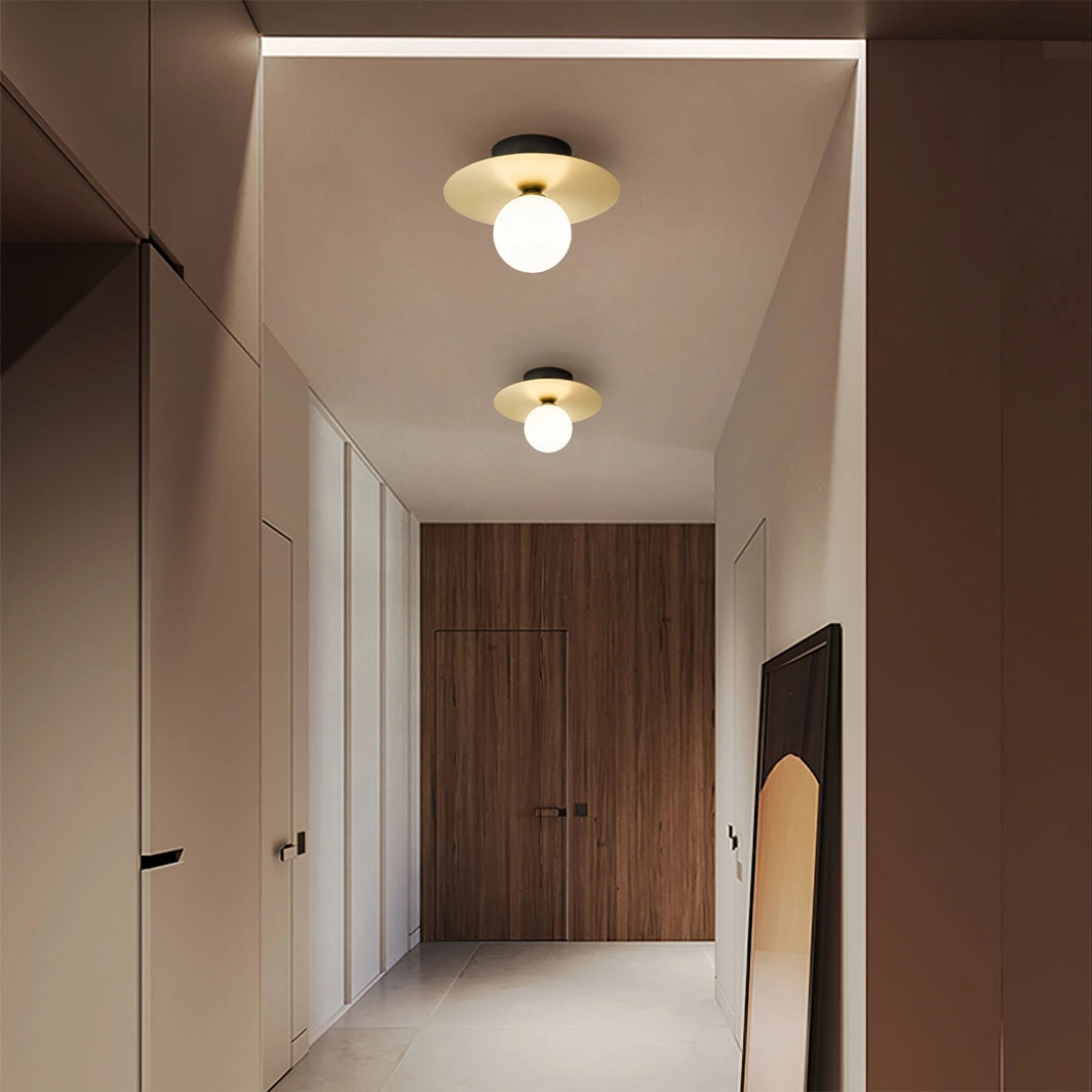 Disc And Sphere Wall Lamp
