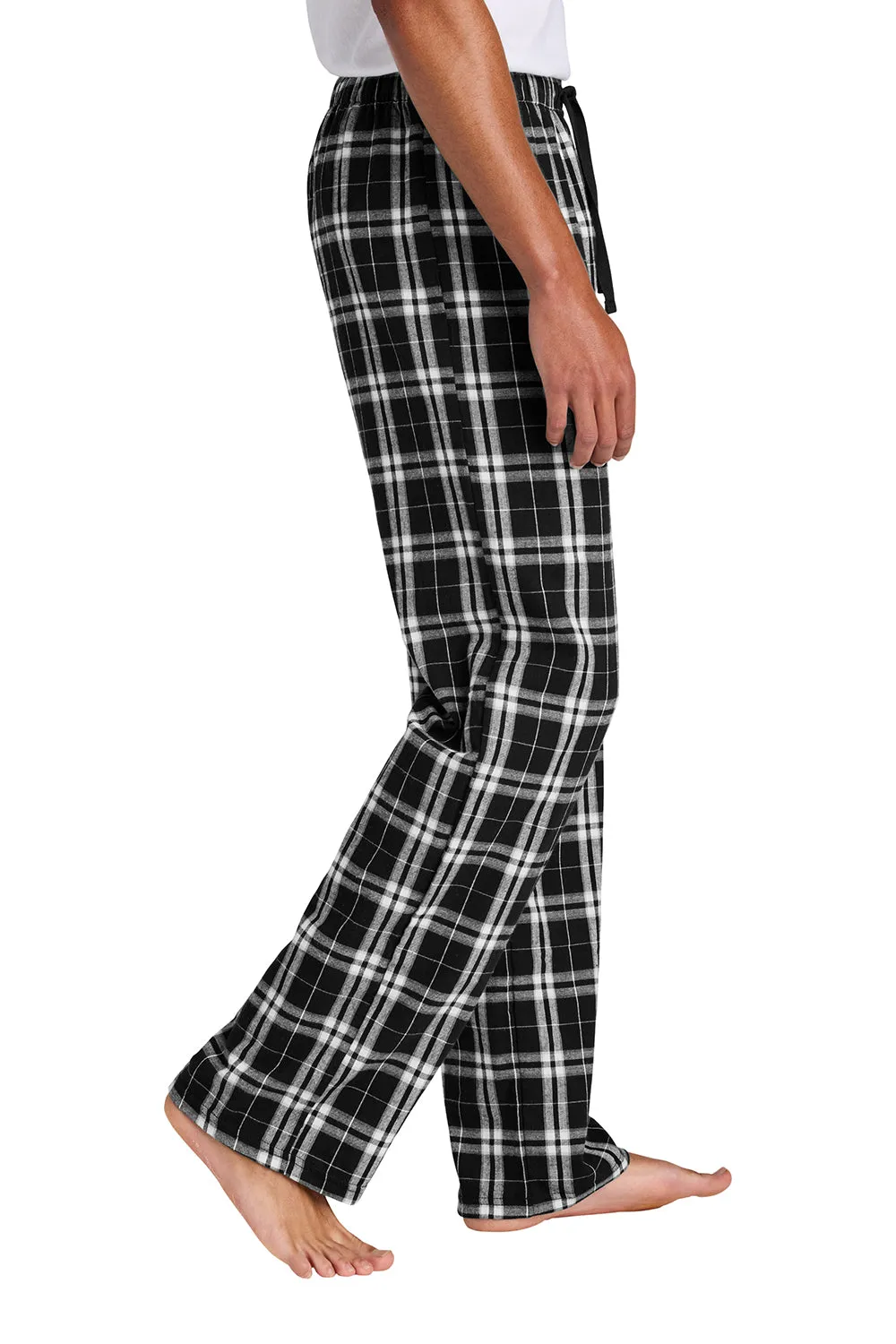 District Mens Flannel Plaid Lounge Pants - Black  Buy new Clothing District