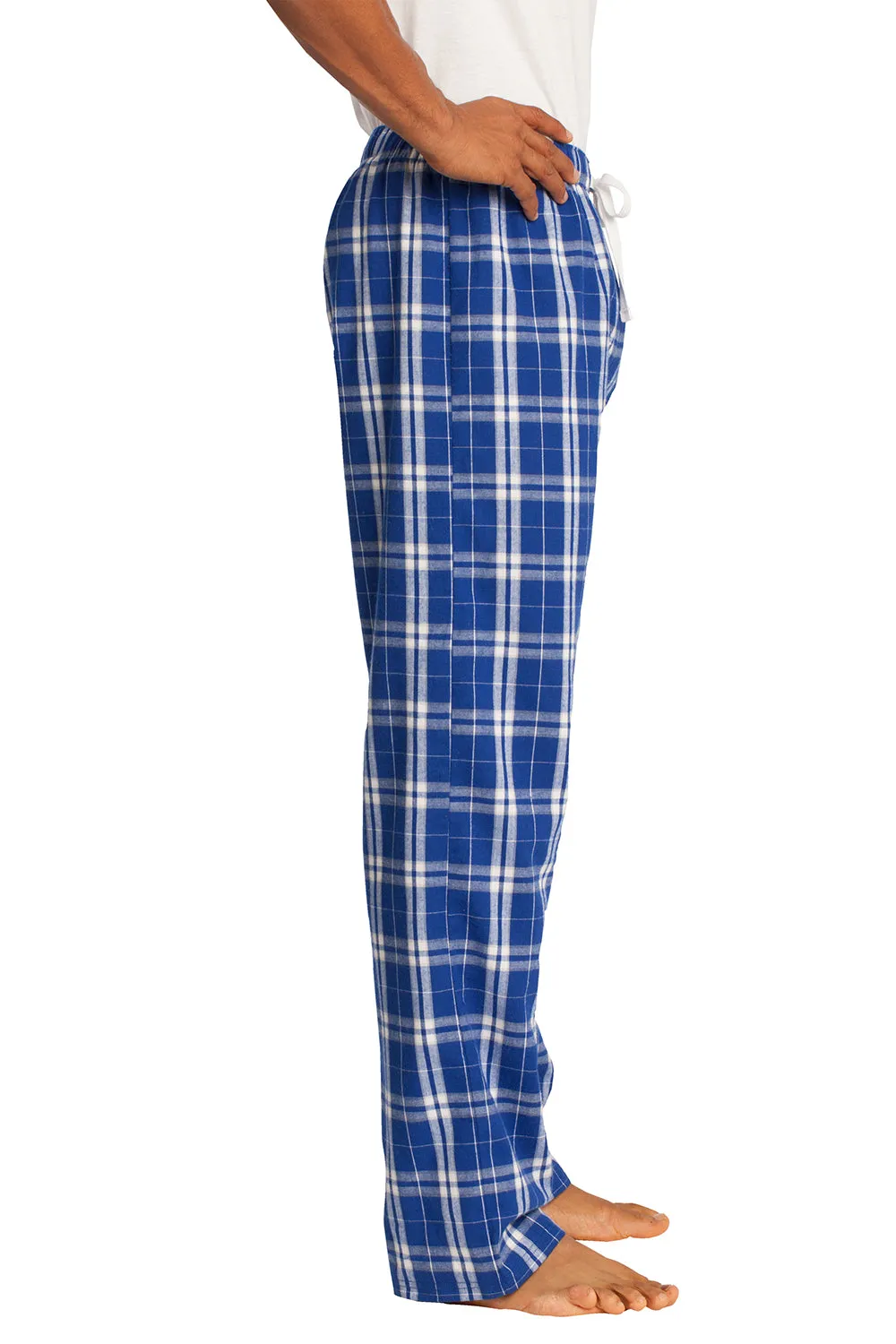 District Mens Flannel Plaid Lounge Pants - Deep Royal Blue  Buy new Clothing District