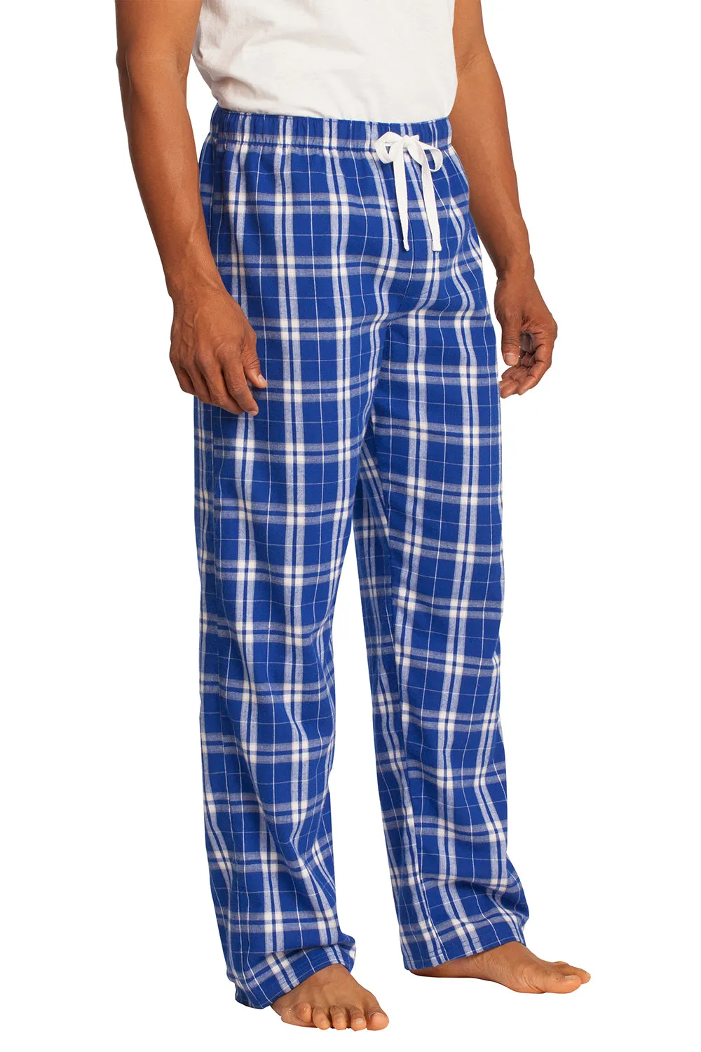 District Mens Flannel Plaid Lounge Pants - Deep Royal Blue  Buy new Clothing District