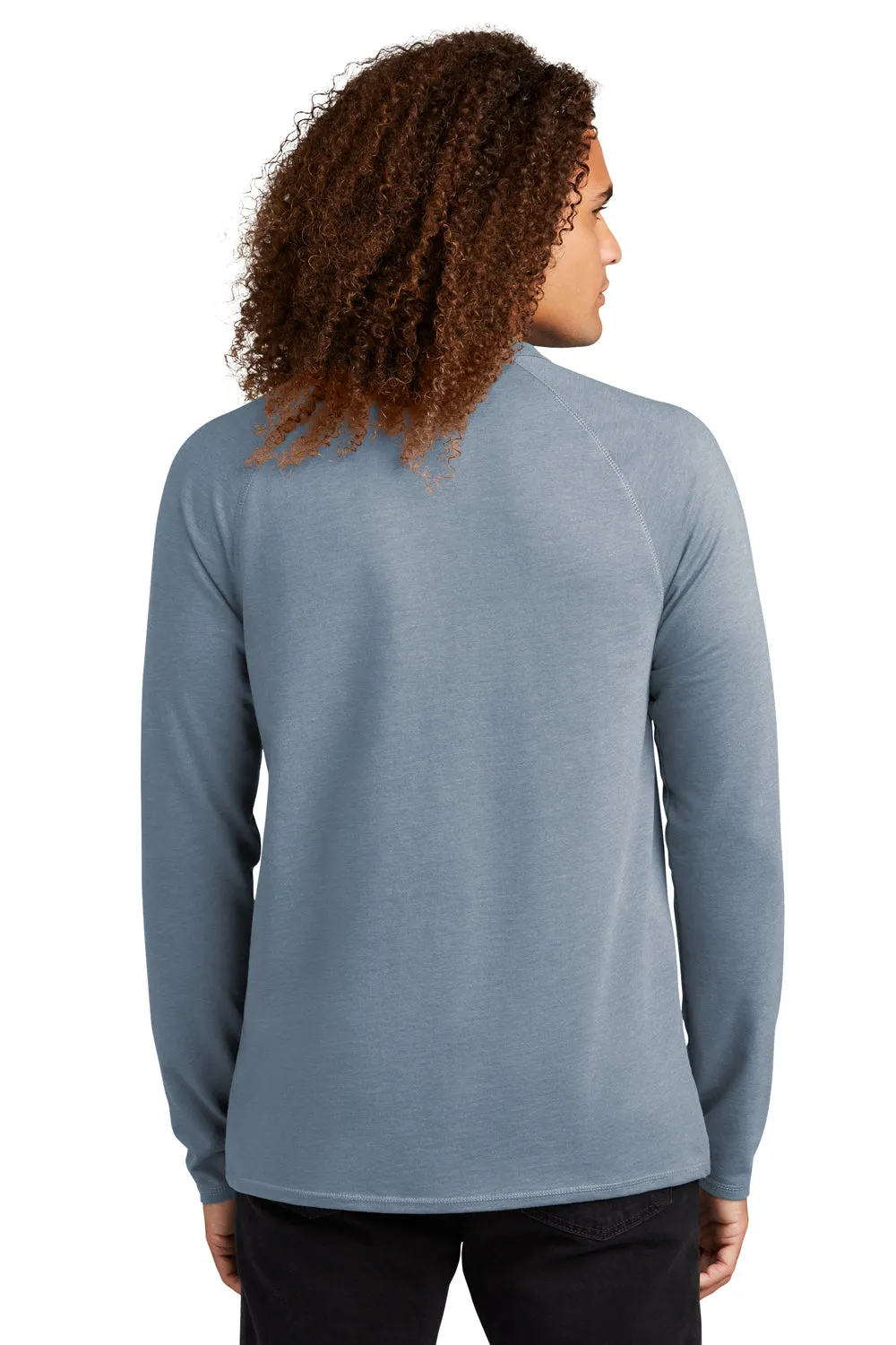 District Mens French Terry Crewneck Sweatshirt - Heather Flint Blue  Buy new Clothing District