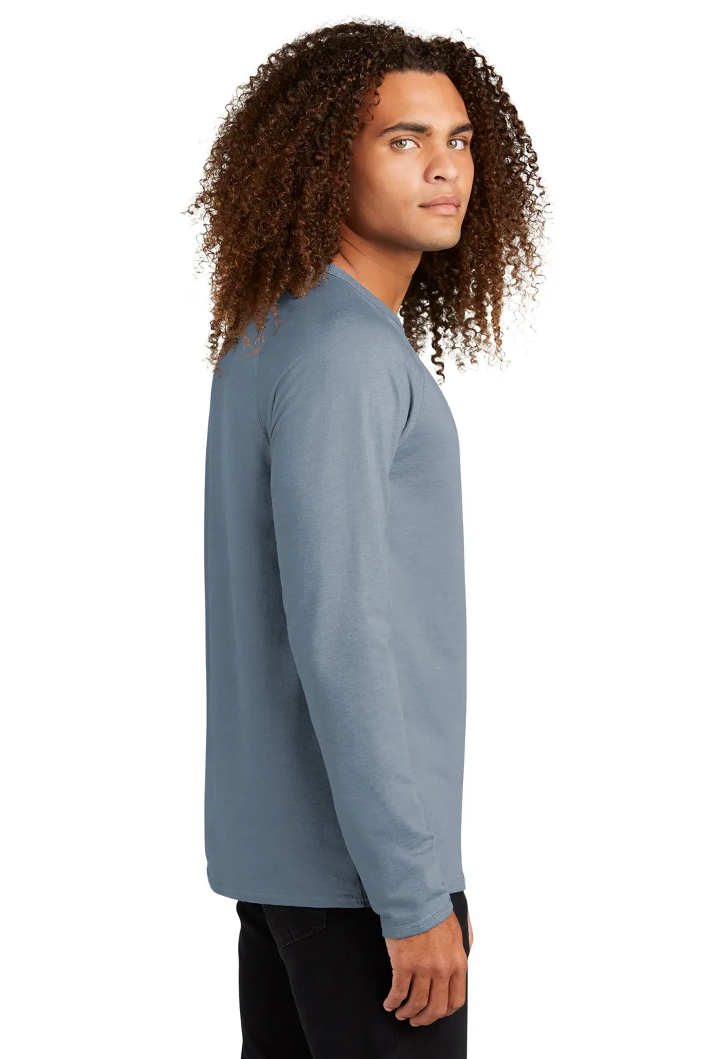District Mens French Terry Crewneck Sweatshirt - Heather Flint Blue  Buy new Clothing District