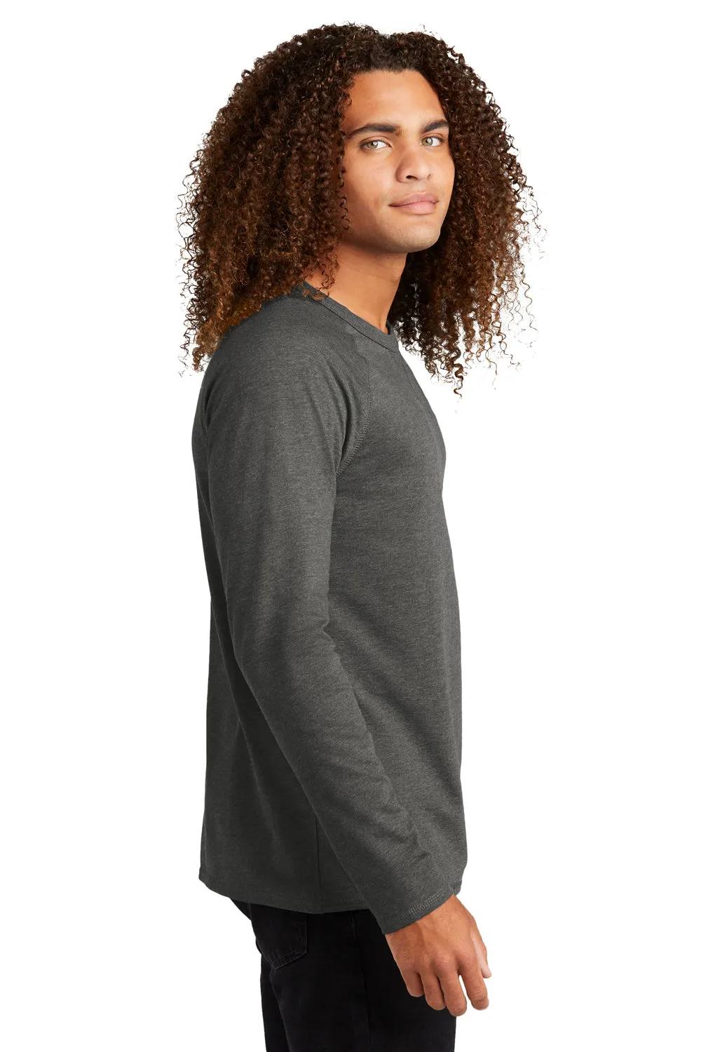 District Mens French Terry Crewneck Sweatshirt - Washed Coal Grey  Buy new Clothing District