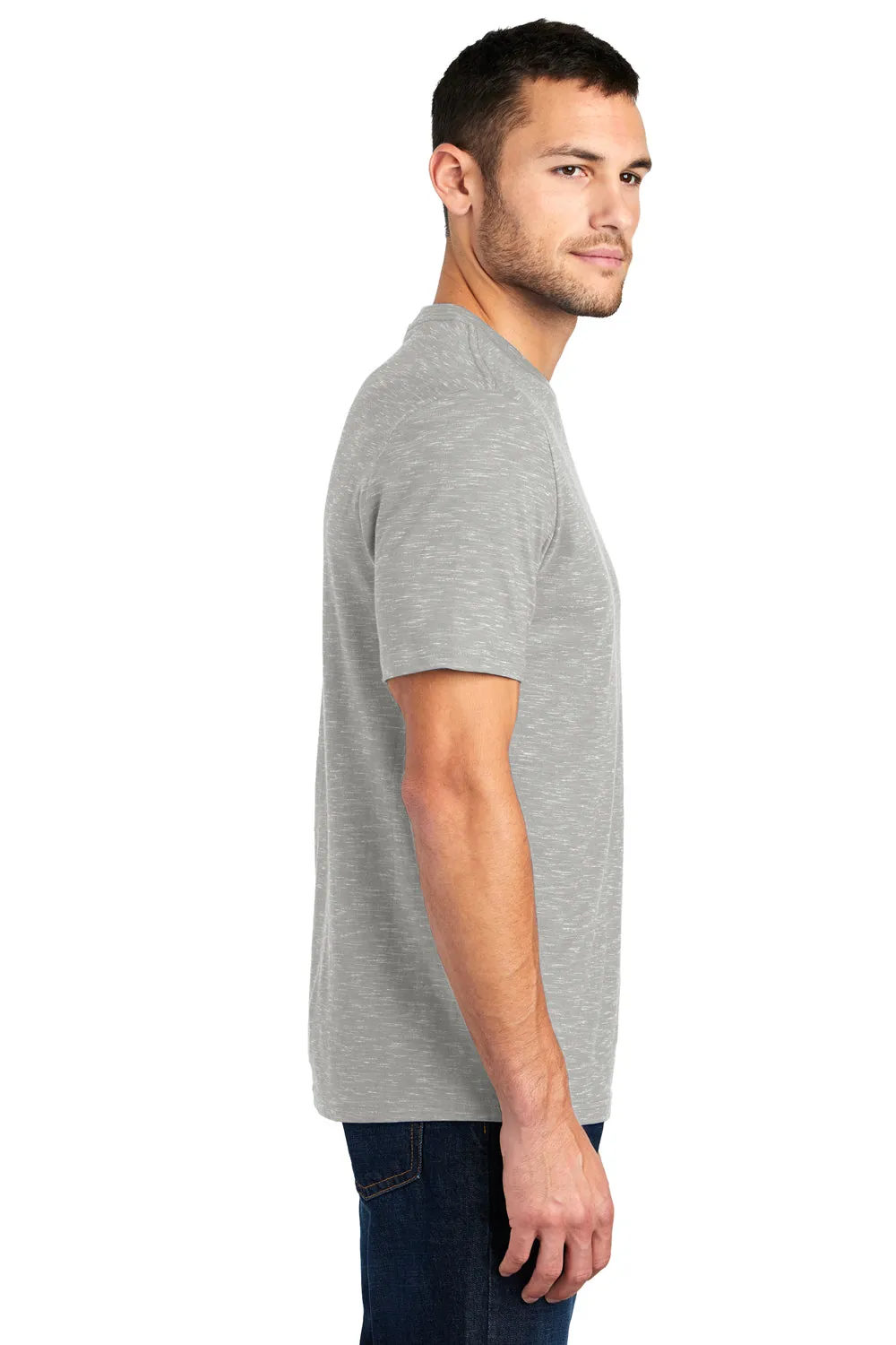District Mens Medal Short Sleeve Crewneck T-Shirt - Light Grey  Buy new Clothing District